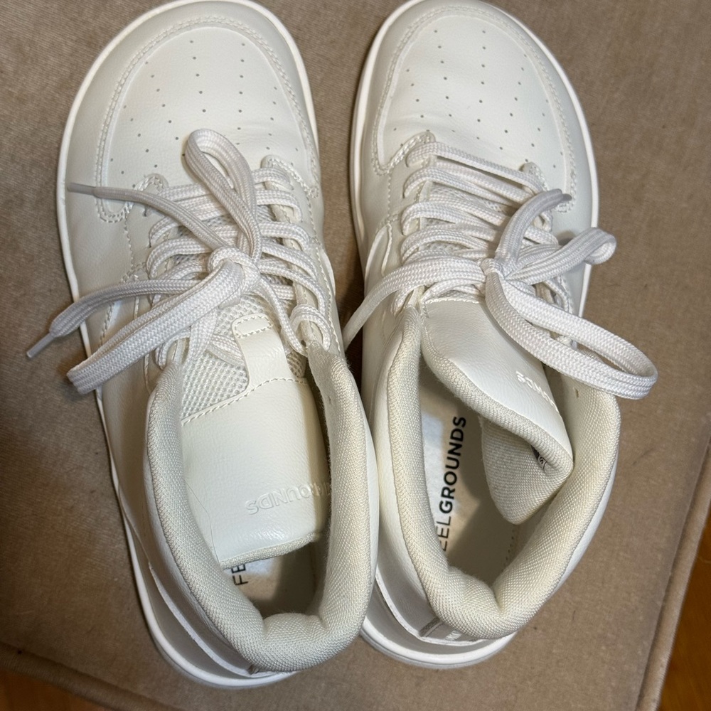 White High-Top Sneakers - Picture 6 of 8